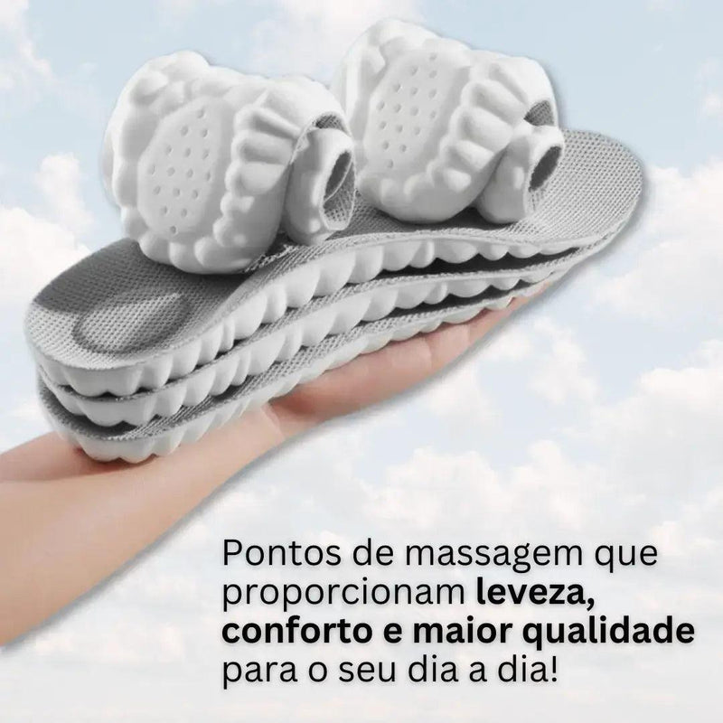 Palmilha Ortopédica 4D FootFlex® - Anti Impacto