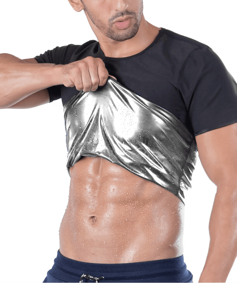 Camiseta Efeito Sauna Manga Curta Fitness e Sport - Masculina