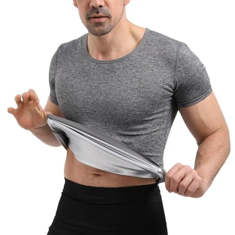 Camiseta Efeito Sauna Manga Curta Fitness e Sport - Masculina